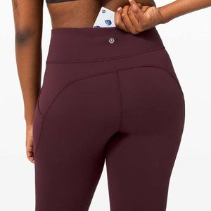 NWT Lululemon Invigorate HR Tight 25"- Size 6 Cassis